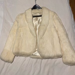 Fur rabbit coat